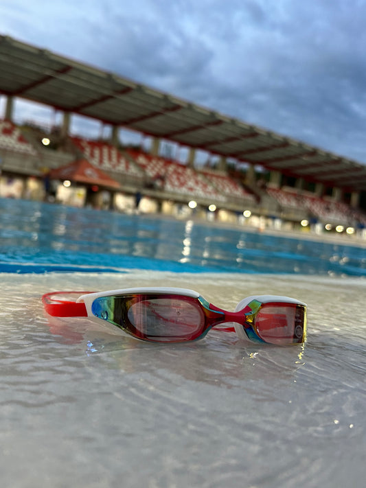 Gafas Rojas con Blanco